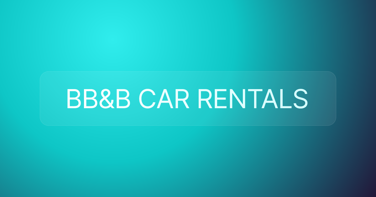 BB&B CAR RENTALS