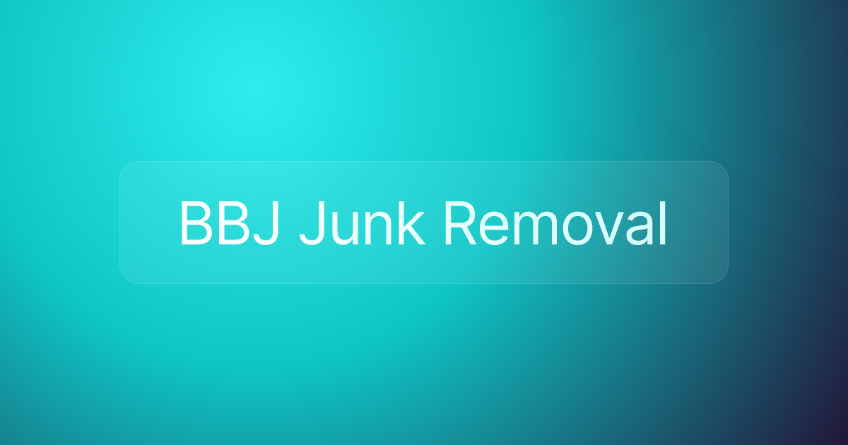 BBJ Junk Removal