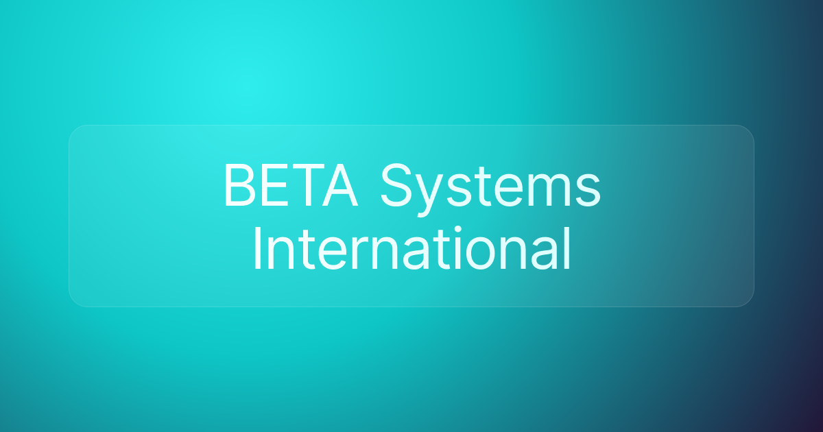 BETA Systems International