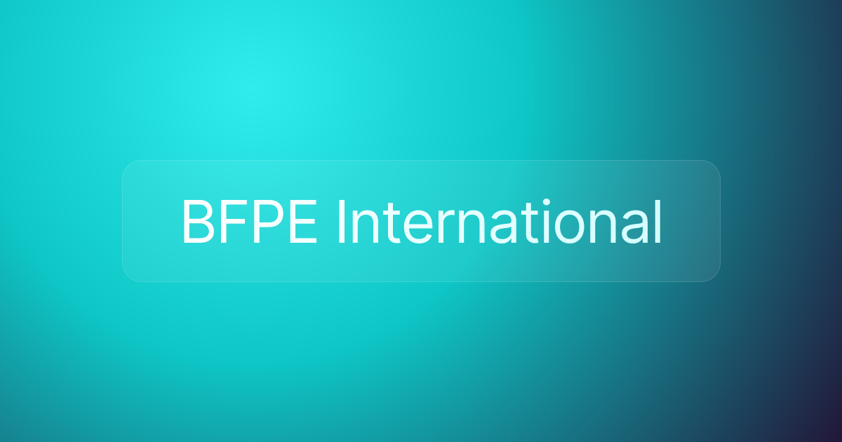 BFPE International