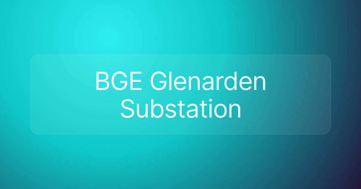 BGE Glenarden Substation