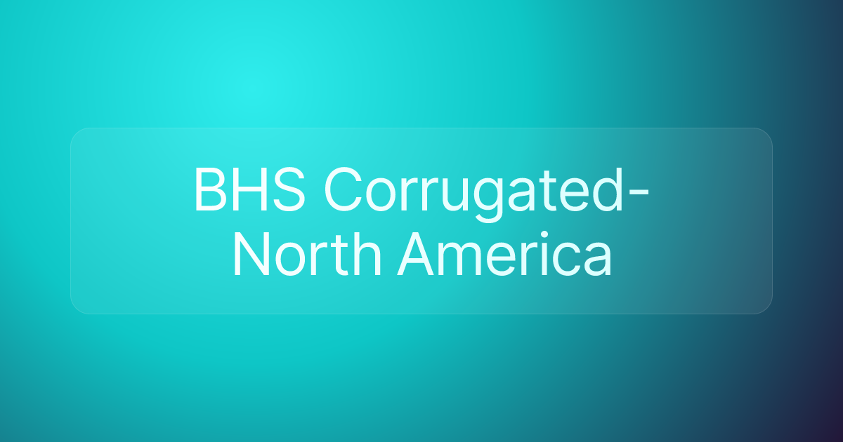 BHS Corrugated-North America