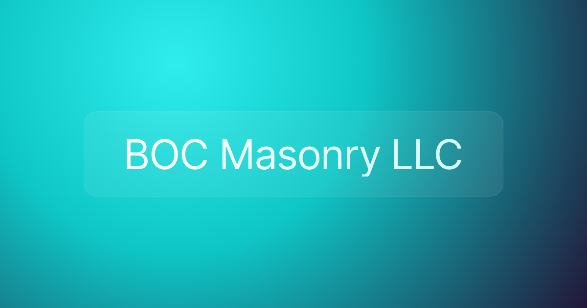 BOC Masonry LLC