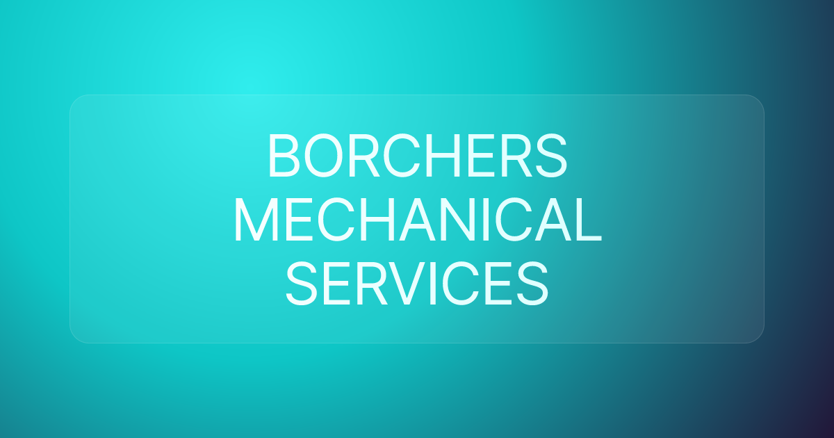BORCHERS MECHANICAL SERVICES