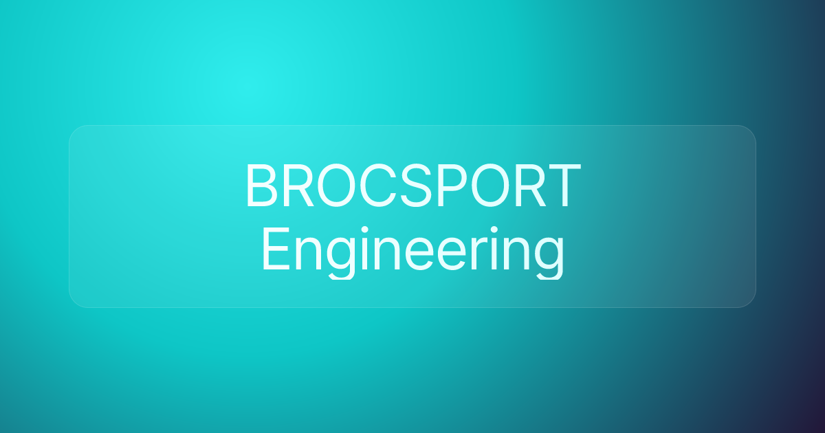 BROCSPORT Engineering
