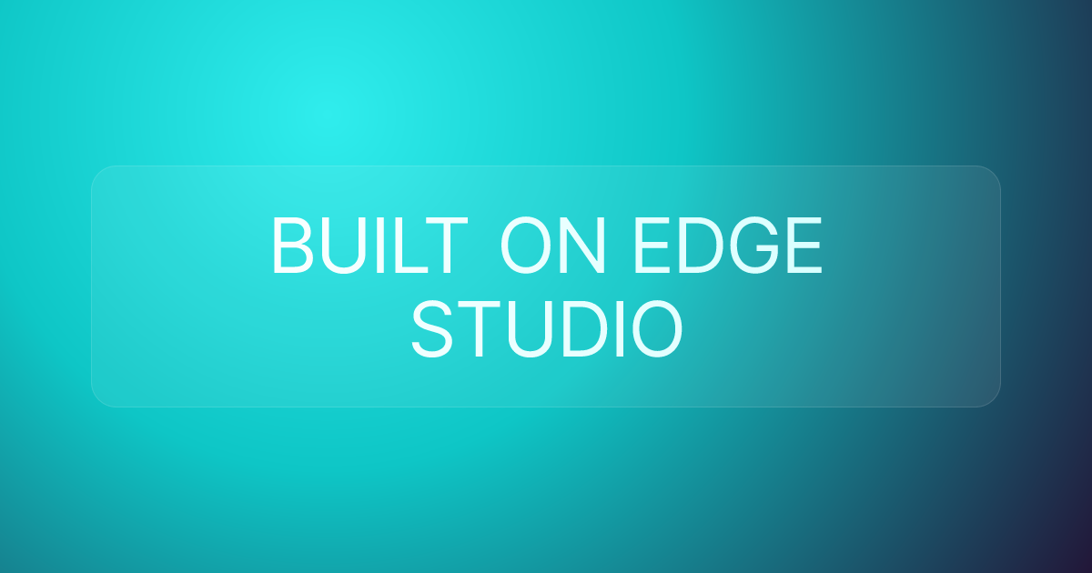 BUILT ON EDGE STUDIO