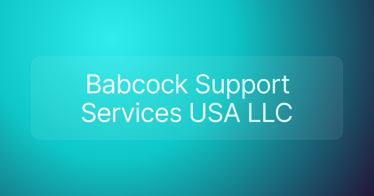 Babcock Support Services USA LLC