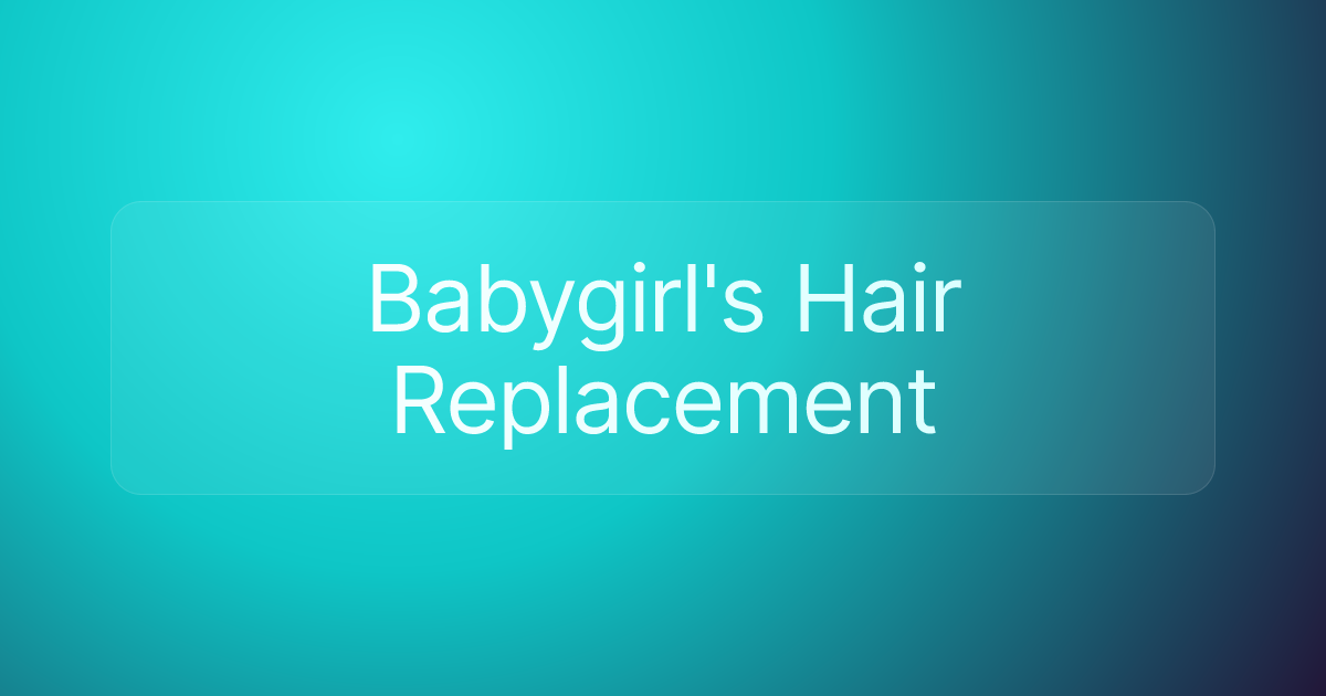 Babygirl's Hair Replacement