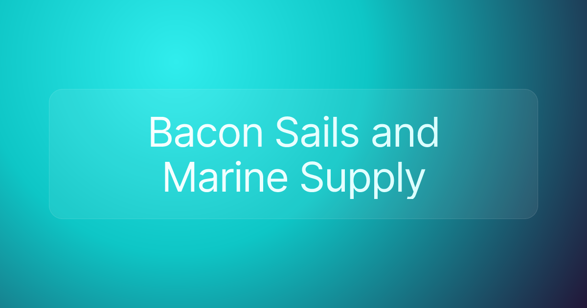 Bacon Sails and Marine Supply