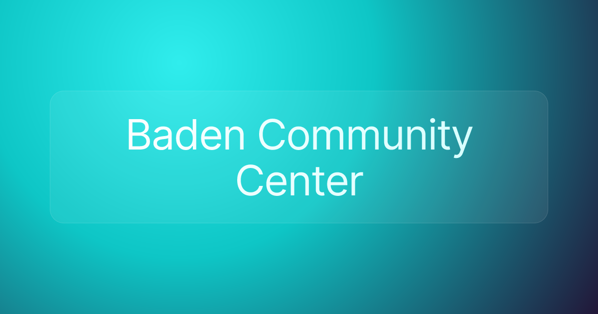 Baden Community Center
