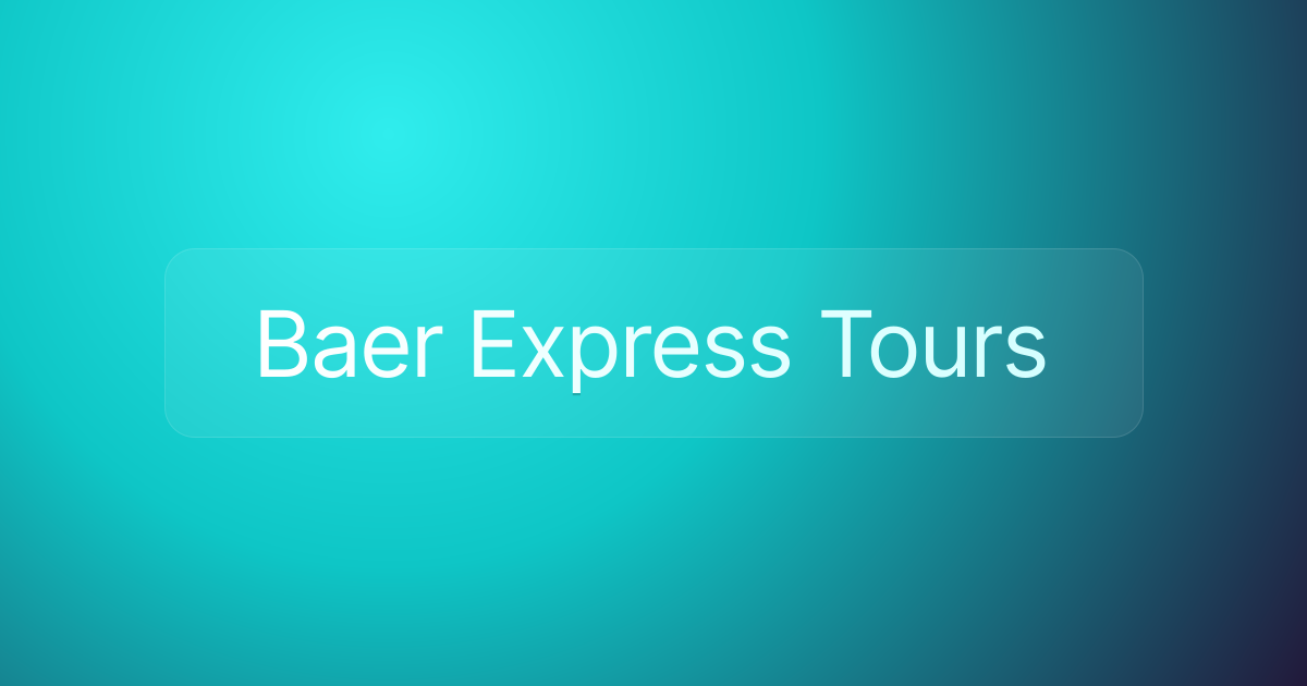 Baer Express Tours