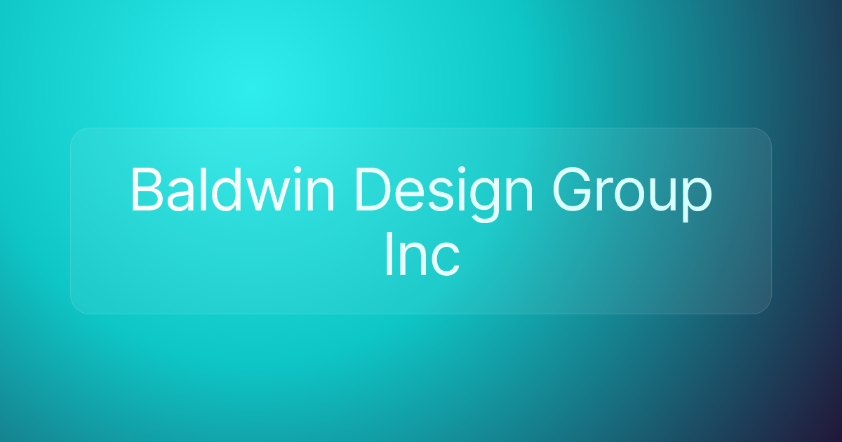 Baldwin Design Group Inc