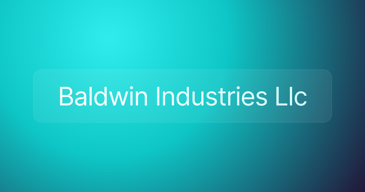 Baldwin Industries Llc
