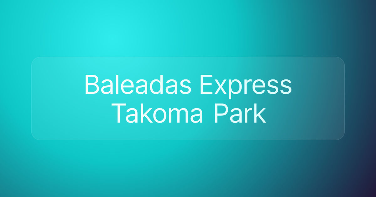 Baleadas Express Takoma Park