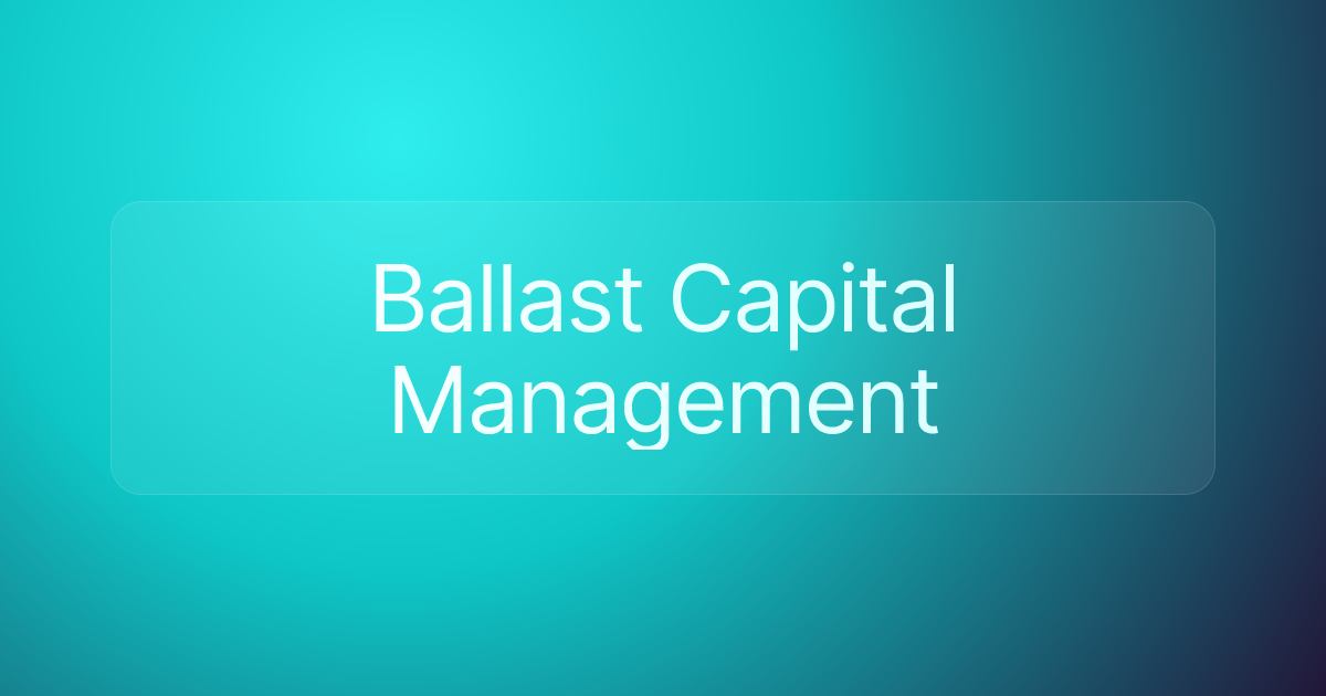 Ballast Capital Management
