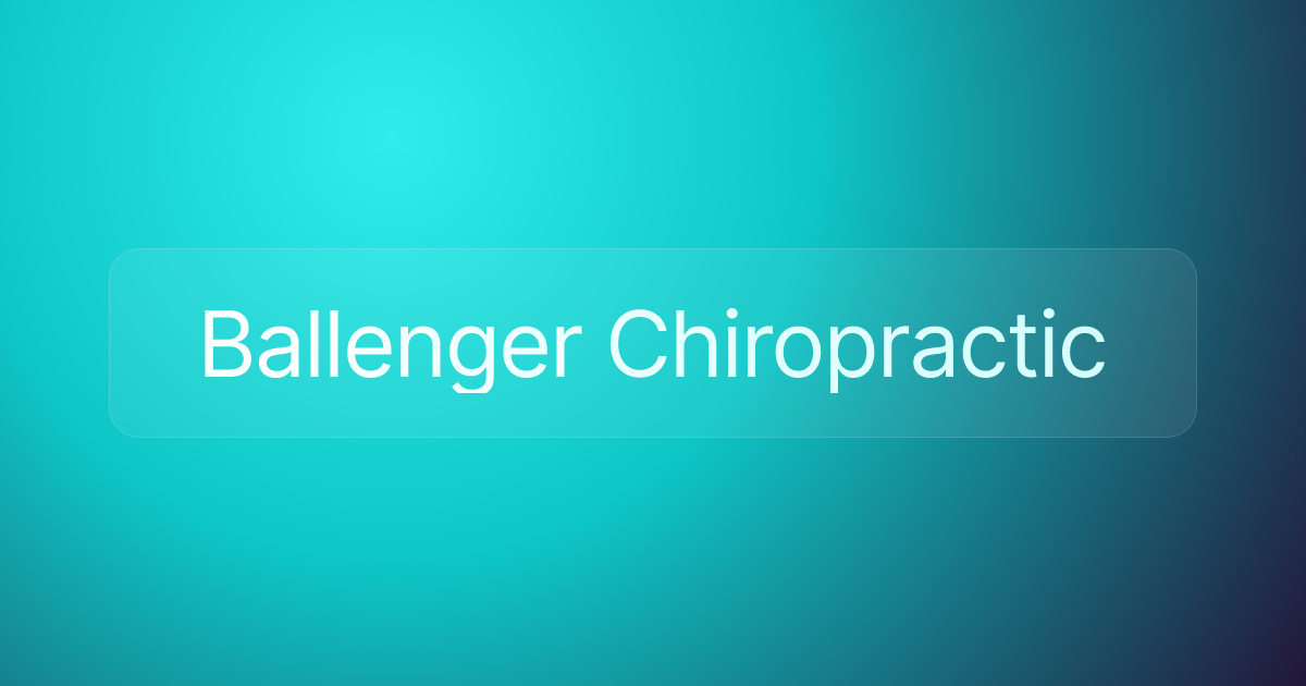 Ballenger Chiropractic