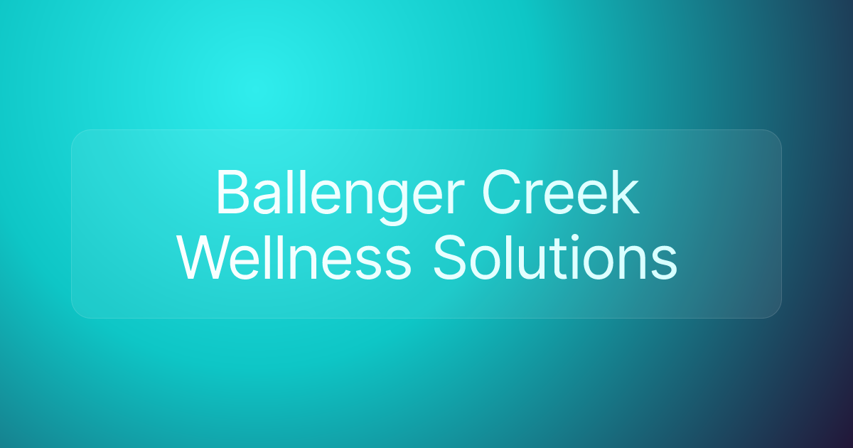 Ballenger Creek Wellness Solutions