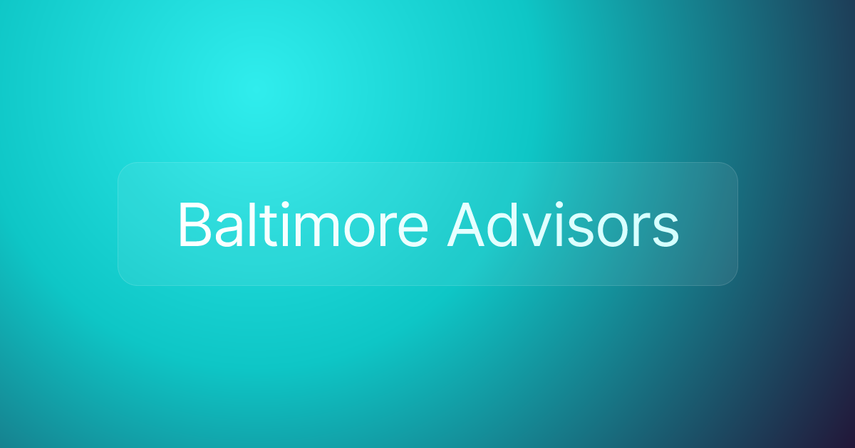 Baltimore Advisors