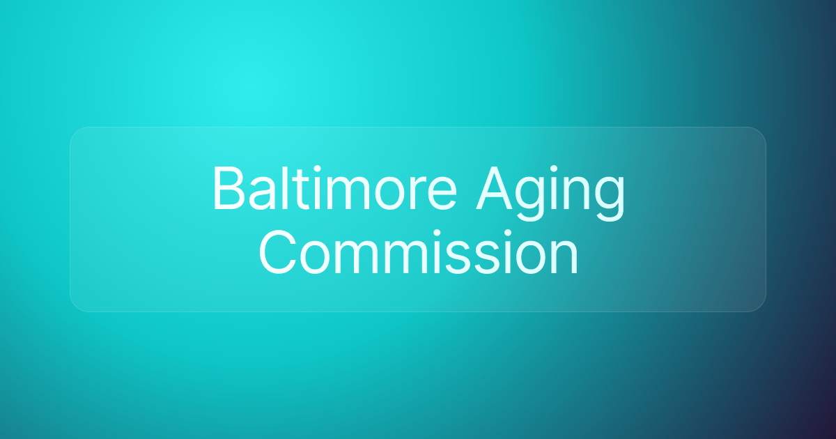 Baltimore Aging Commission