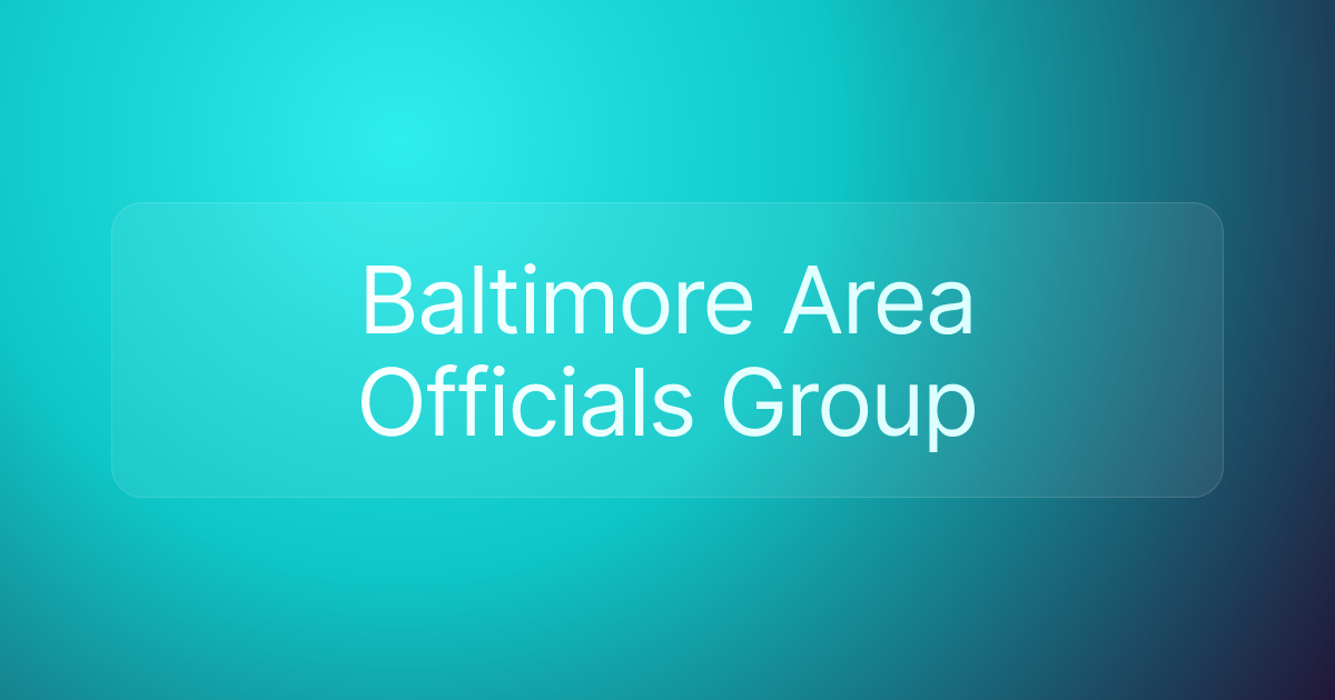 Baltimore Area Officials Group
