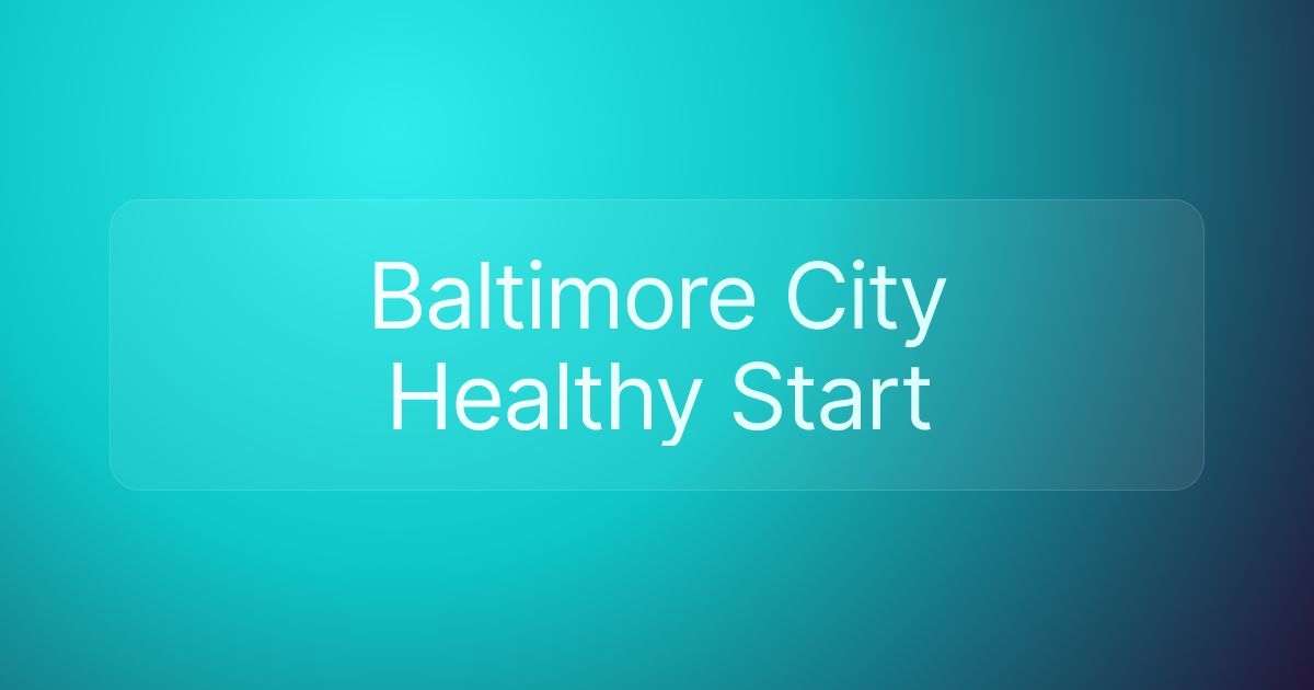 Baltimore City Healthy Start