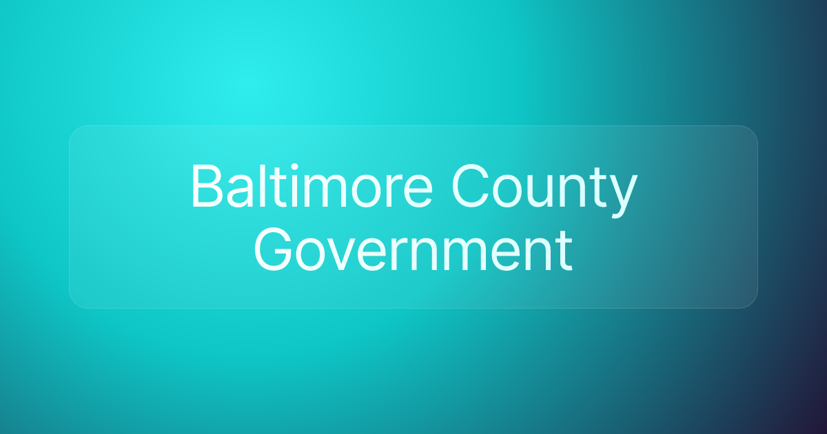 Baltimore County Government