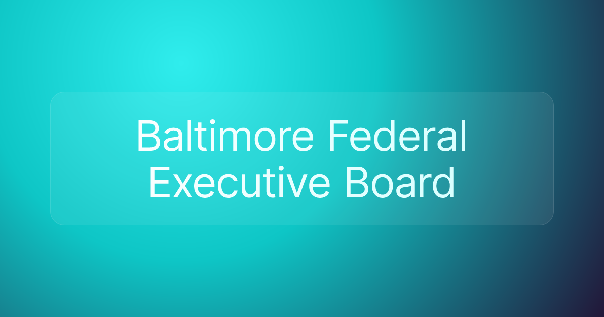 Baltimore Federal Executive Board