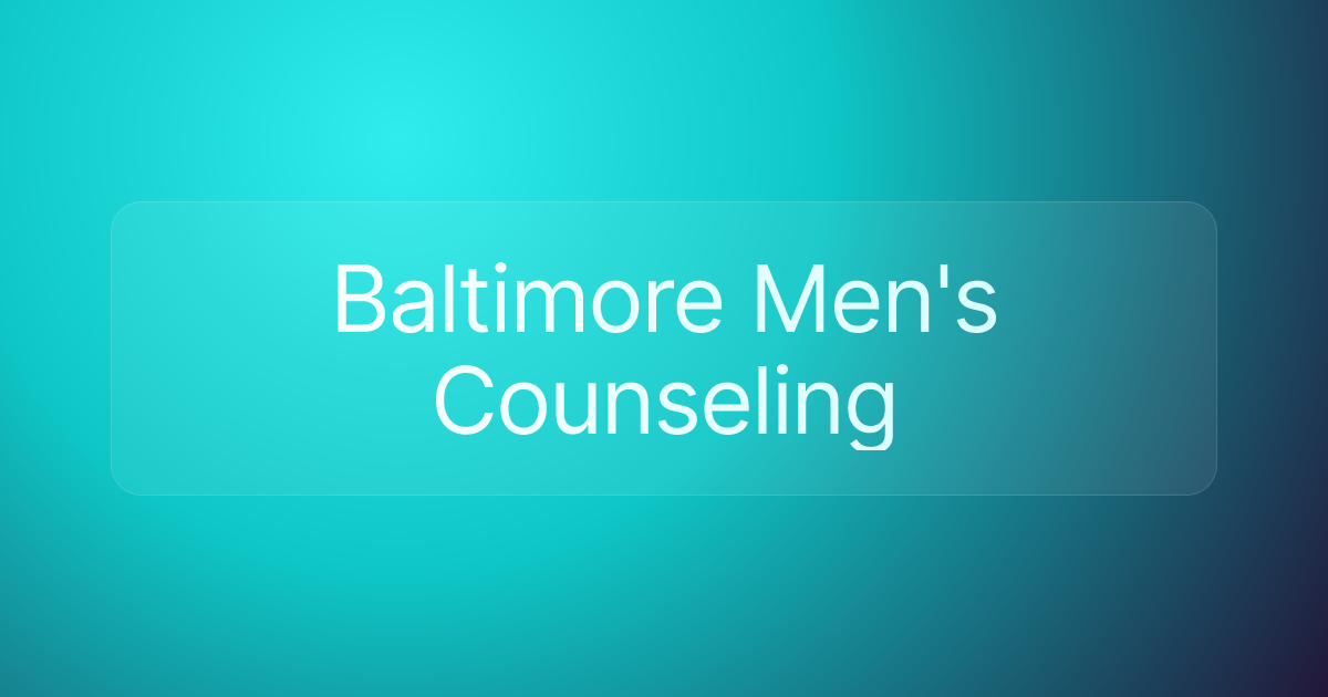 Baltimore Men's Counseling