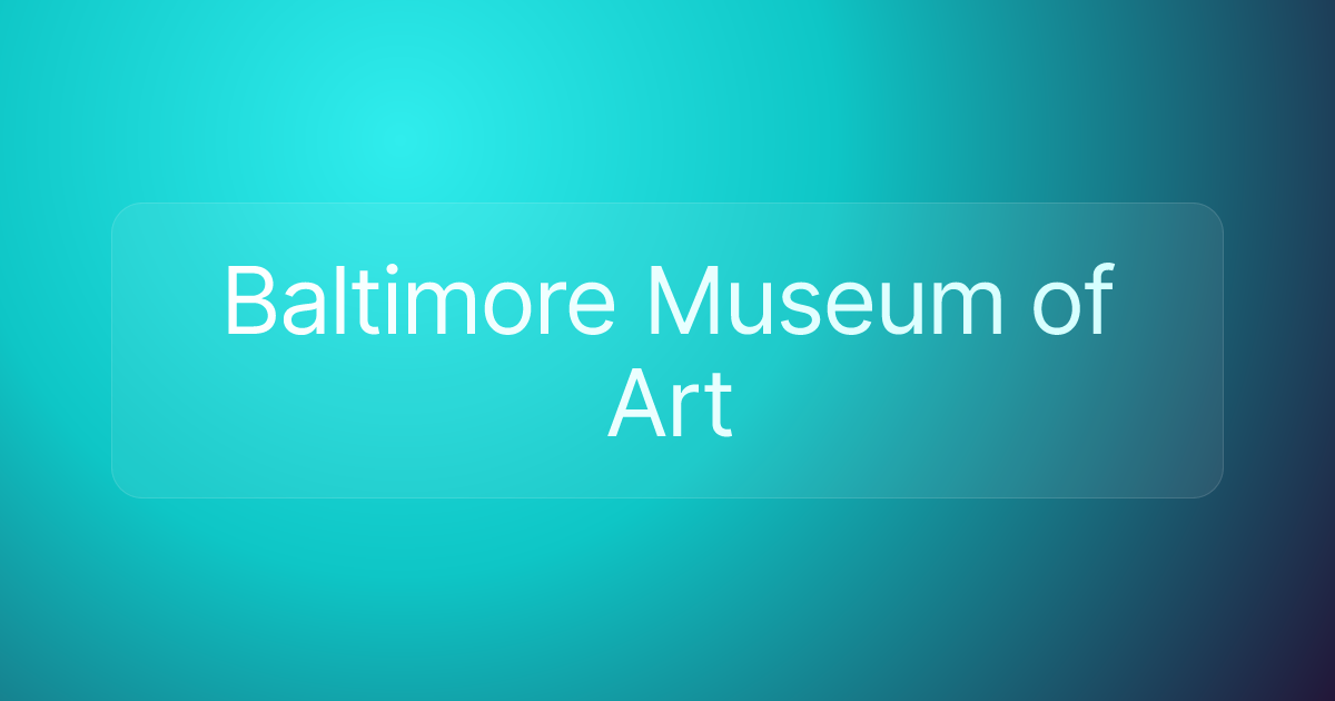 Baltimore Museum of Art