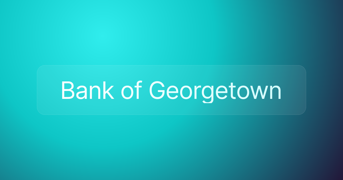 Bank of Georgetown