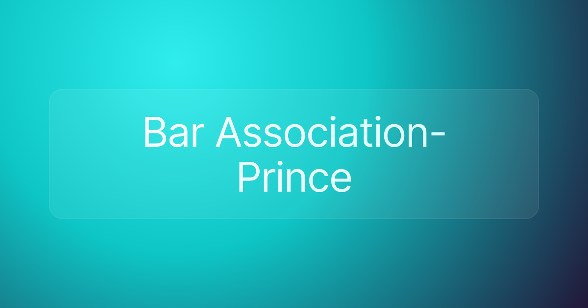 Bar Association-Prince