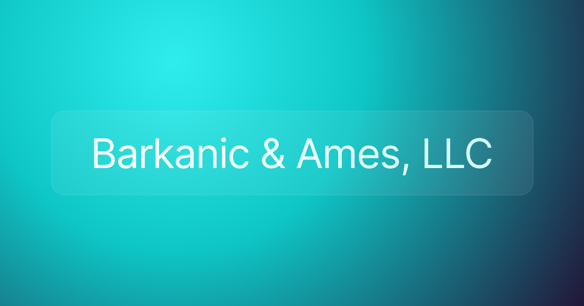 Barkanic & Ames, LLC