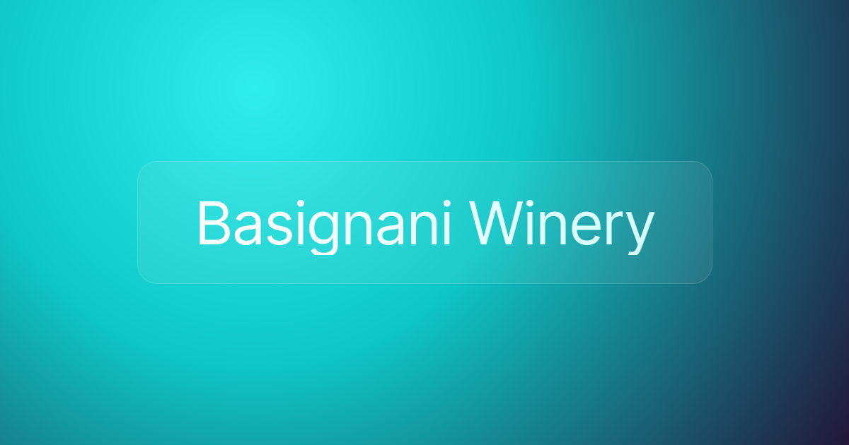 Basignani Winery