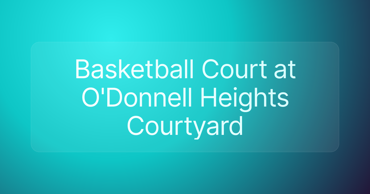 Basketball Court at O'Donnell Heights Courtyard