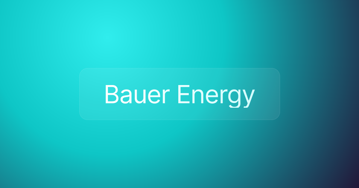 Bauer Energy
