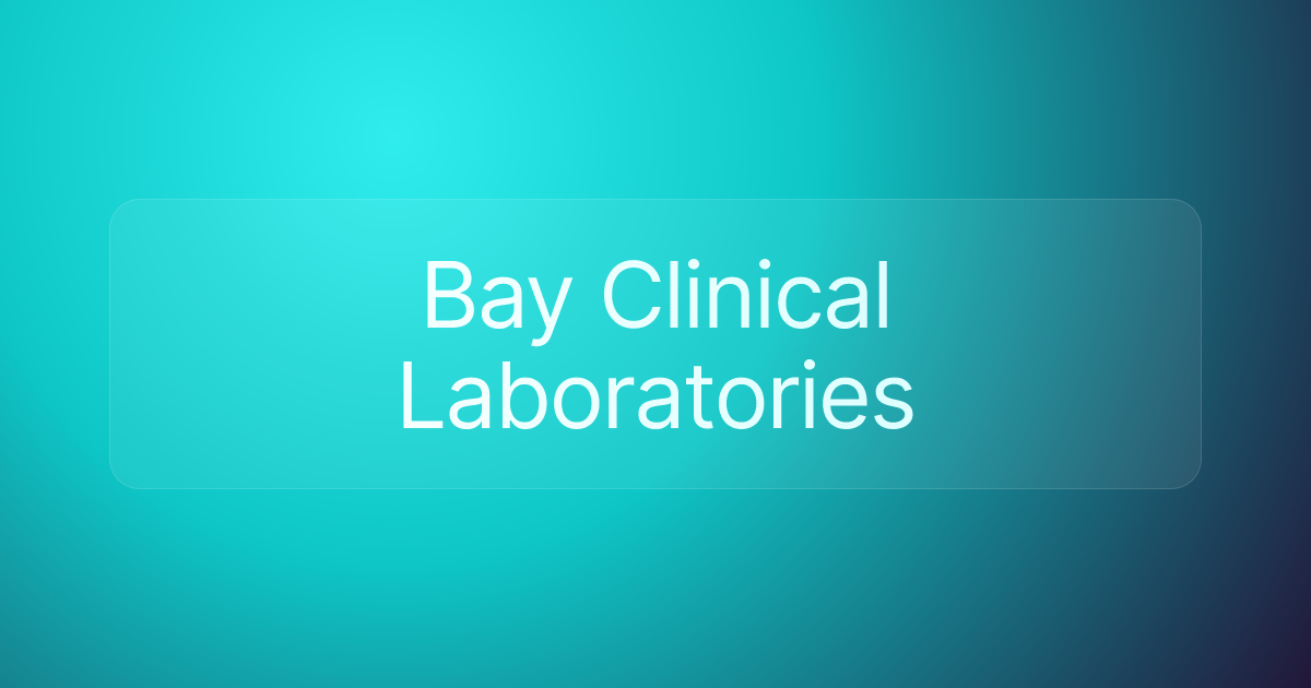 Bay Clinical Laboratories