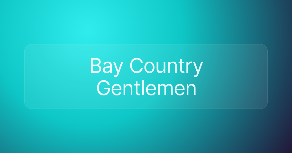 Bay Country Gentlemen