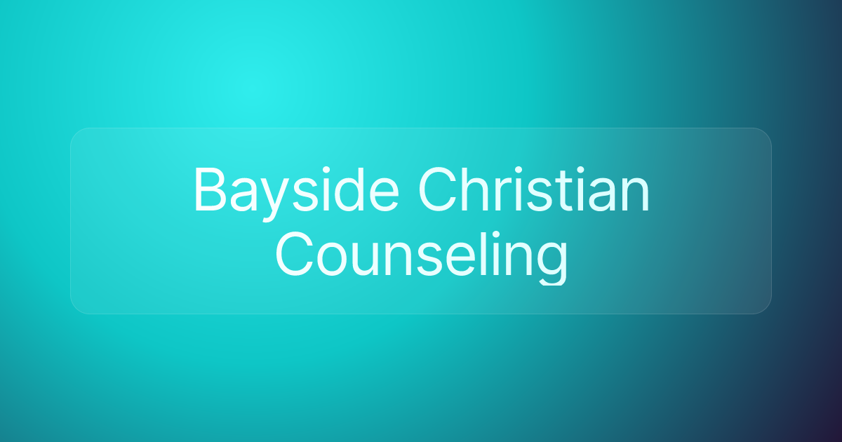 Bayside Christian Counseling