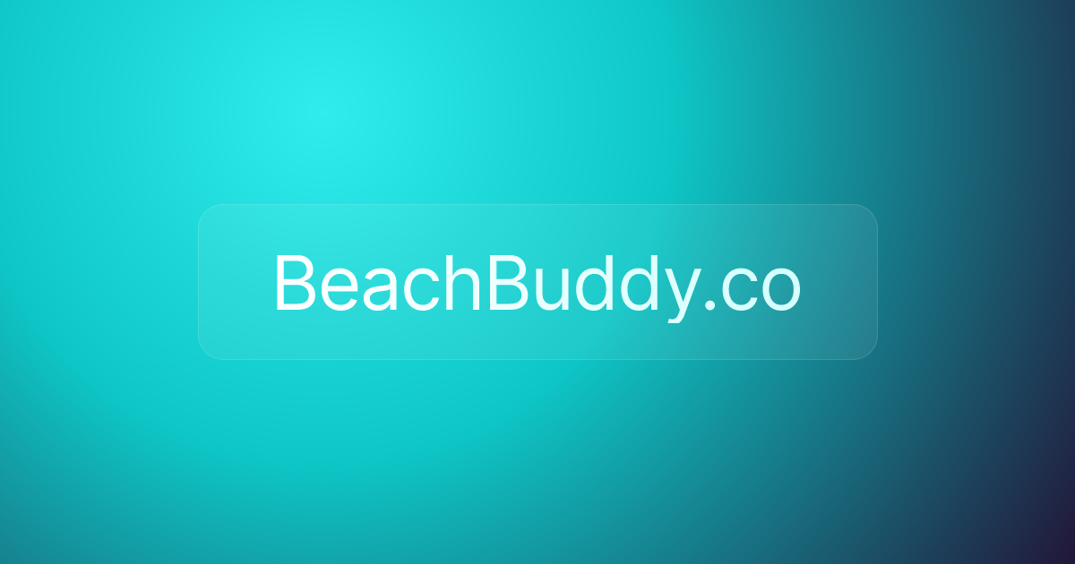 BeachBuddy.co