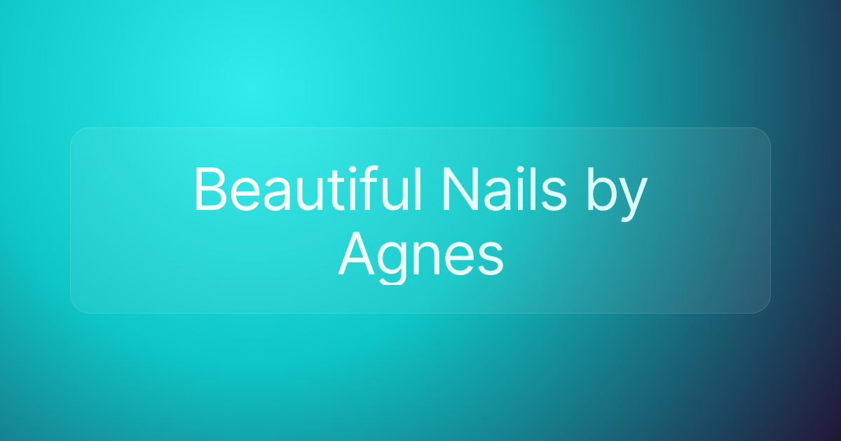 Beautiful Nails by Agnes