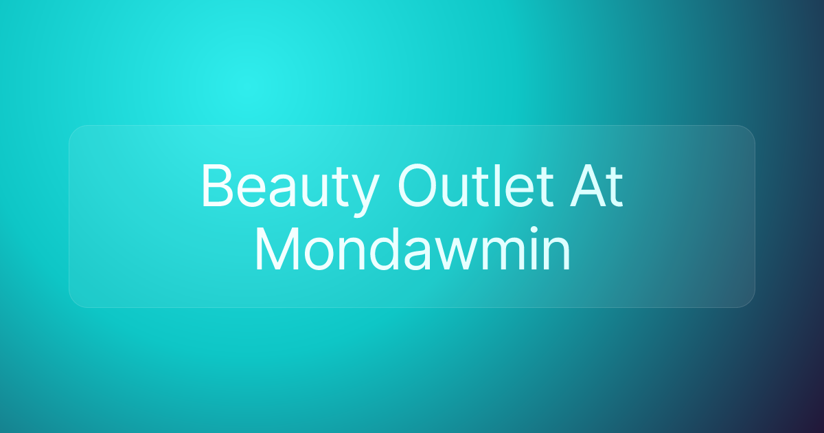 Beauty Outlet At Mondawmin