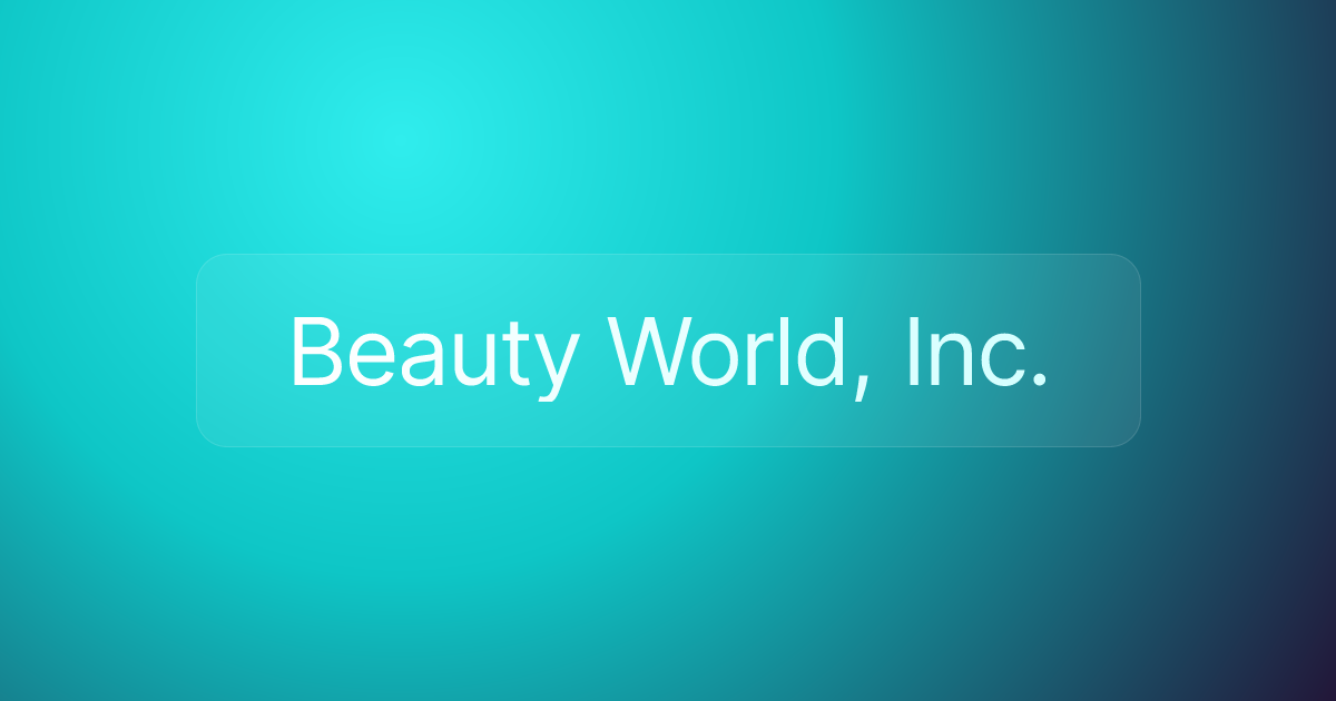 Beauty World, Inc.