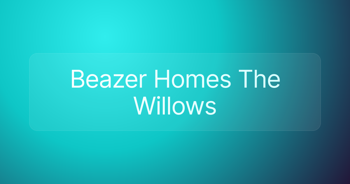 Beazer Homes The Willows
