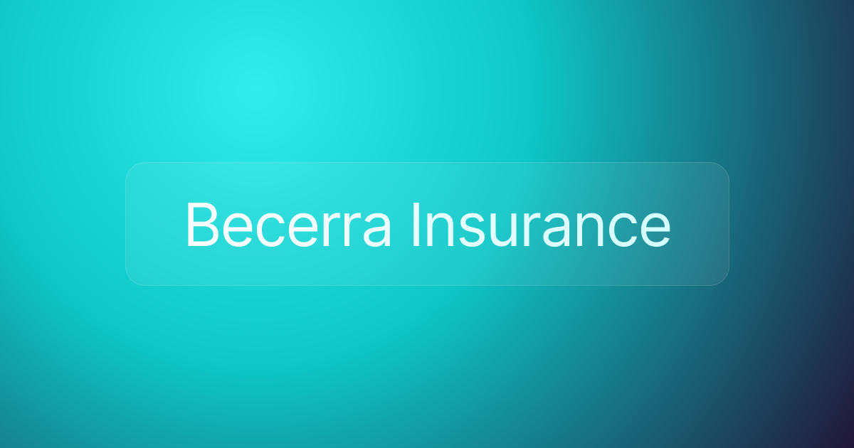 Becerra Insurance