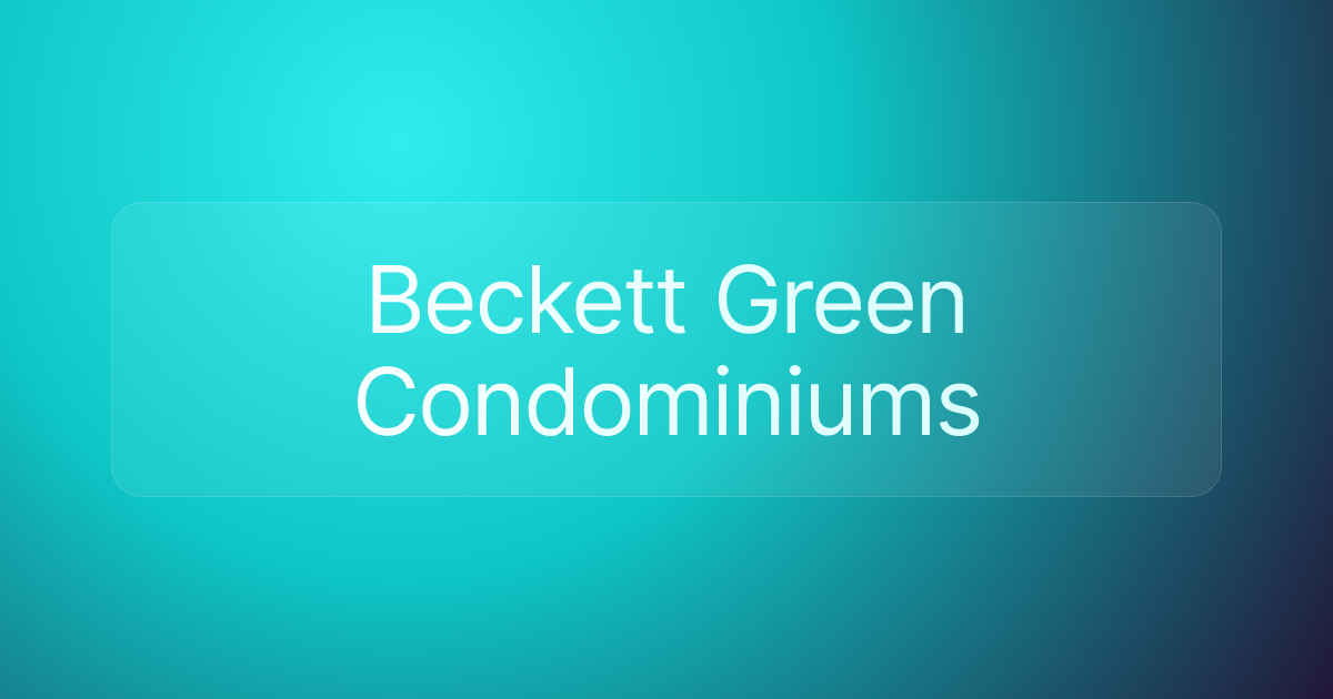 Beckett Green Condominiums