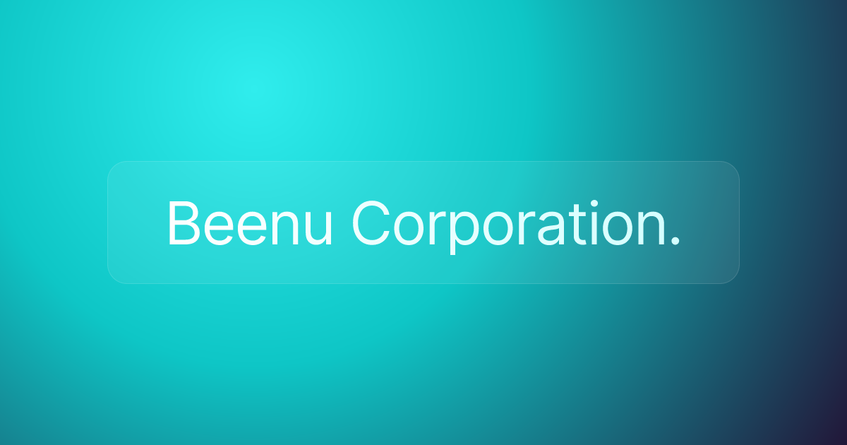 Beenu Corporation.