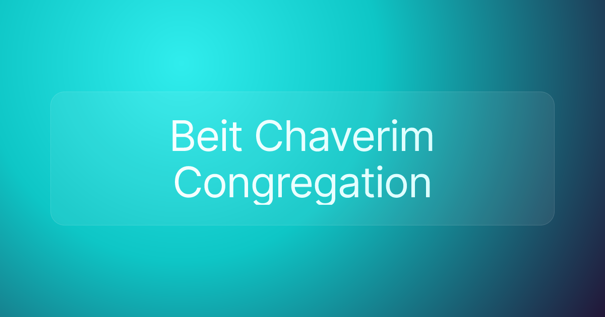Beit Chaverim Congregation