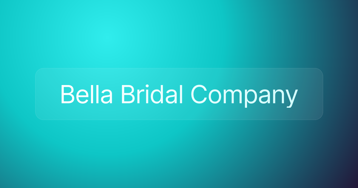 Bella Bridal Company