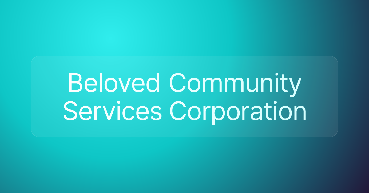 Beloved Community Services Corporation