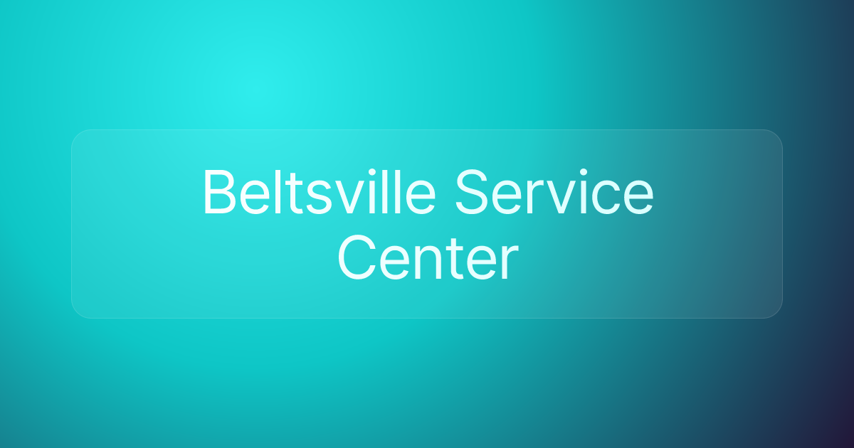 Beltsville Service Center